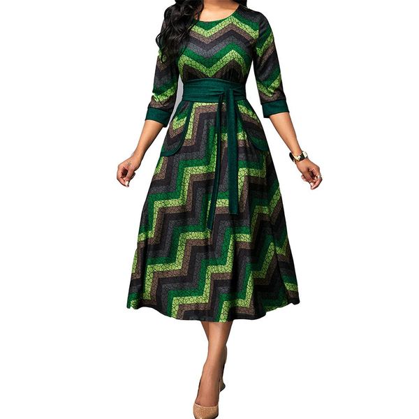 dresses elegant green striped print dresses for women casual round neck three quarter high waist belt midi evening party dress outfits, Black;gray
dresses elegant green striped print dresses for women casual round neck three quarter high waist belt midi evening party dress outfits, Black;gray