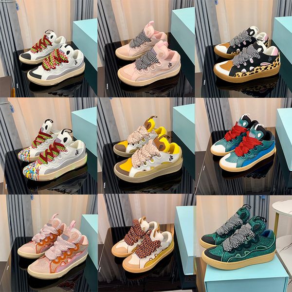designer luxury casual shoes men women embossed leather curb sneakers nappa calfskin shoe rubber platform sole lace up trainers outdoor snea, Black
designer luxury casual shoes men women embossed leather curb sneakers nappa calfskin shoe rubber platform sole lace up trainers outdoor snea, Black