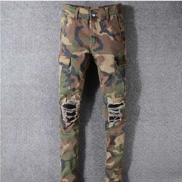 camo new summer fashion mens ripped biker casual hip hop for jeans denim long pants, Blue
camo new summer fashion mens ripped biker casual hip hop for jeans denim long pants, Blue