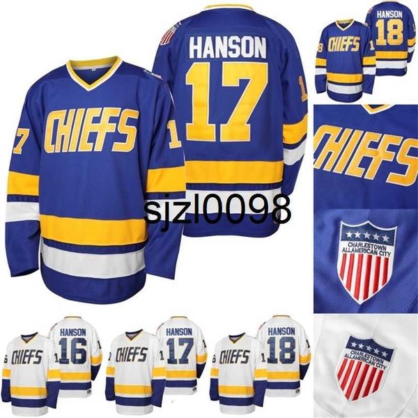 sj98 mens charlestown hanson brother slap sjersey #16 jackhanson #17 steve hanson #18 jeff hanson movie hockey jerseys blue white s-xxxl in, Black
sj98 mens charlestown hanson brother slap sjersey #16 jackhanson #17 steve hanson #18 jeff hanson movie hockey jerseys blue white s-xxxl in, Black