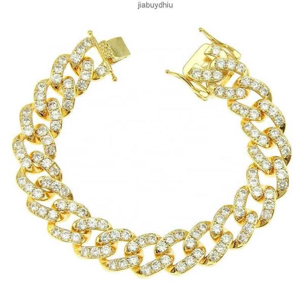 hip hop anklet jewelry brass and bling zircon 13mm width cuban chain bracelet, Silver
hip hop anklet jewelry brass and bling zircon 13mm width cuban chain bracelet, Silver