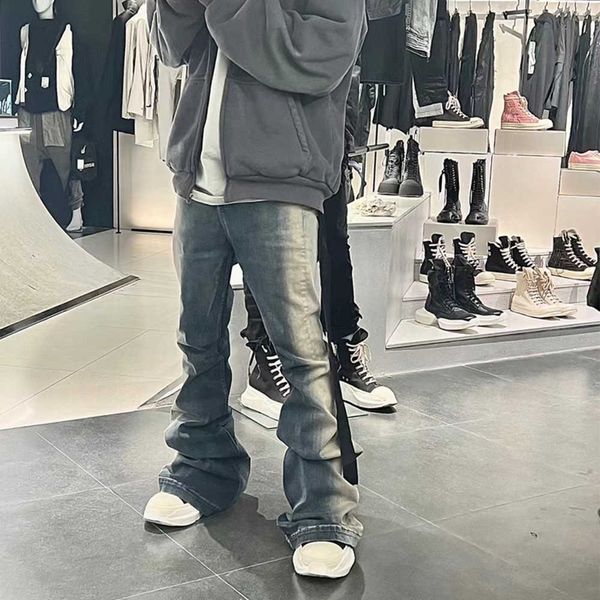 original rick flare for oversized fashion loose pants owens hiphop men streetwear loose causal jeans, Blue
original rick flare for oversized fashion loose pants owens hiphop men streetwear loose causal jeans, Blue