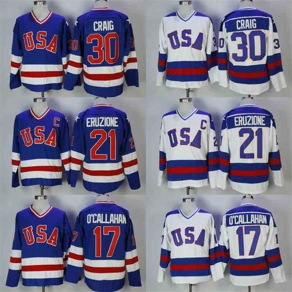c2604 thr 30 jim craig 21 mike eruzione 17 jack o'callahan 1980 usa hockey jersey movie jerseys stitched fast, Black
c2604 thr 30 jim craig 21 mike eruzione 17 jack o'callahan 1980 usa hockey jersey movie jerseys stitched fast, Black