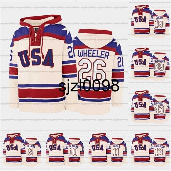 sj98 usa hockey team lace-up relate hoodie jersey custom 9 trevor zegras 26 blake wheeler 18 jack drury 43 colin blackwell 11 brian boyle 12, Black
sj98 usa hockey team lace-up relate hoodie jersey custom 9 trevor zegras 26 blake wheeler 18 jack drury 43 colin blackwell 11 brian boyle 12, Black