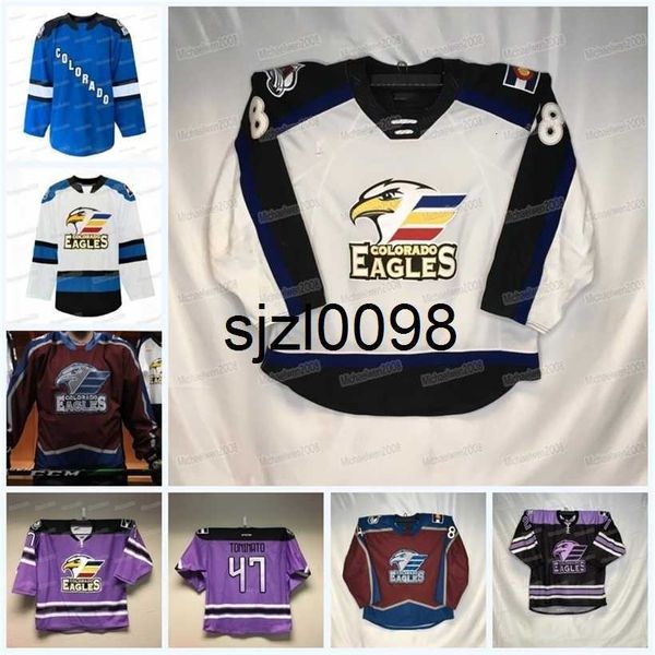sj98 colorado eagles hockey jersey ahl custom women youth trey bradley alex beaucage jacob macdonald roland mckeown justin, Black
sj98 colorado eagles hockey jersey ahl custom women youth trey bradley alex beaucage jacob macdonald roland mckeown justin, Black