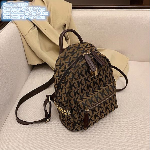 Factory wholesale ladies shoulder bag 3 sizes outdoor sports leisure travel backpack this year's popular letter printed backpacks personalized rivet handbag, Coffee-small-2128#
Factory wholesale ladies shoulder bag 3 sizes outdoor sports leisure travel backpack this year's popular letter printed backpacks personalized rivet handbag, Coffee-small-2128#