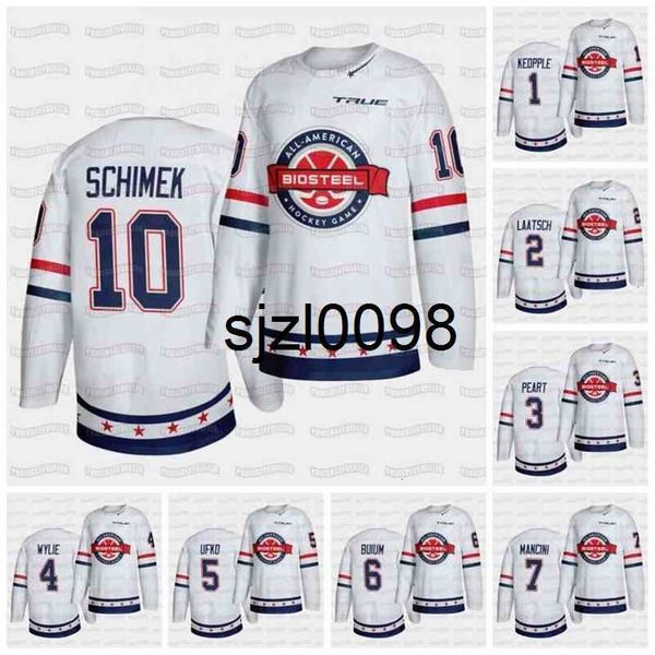 sj98 usa team white 2021 biosteel all-american game hockey jersey remington keopple daniel laatsch jack peart cooper wylie ryan ufko shai bu, Black
sj98 usa team white 2021 biosteel all-american game hockey jersey remington keopple daniel laatsch jack peart cooper wylie ryan ufko shai bu, Black