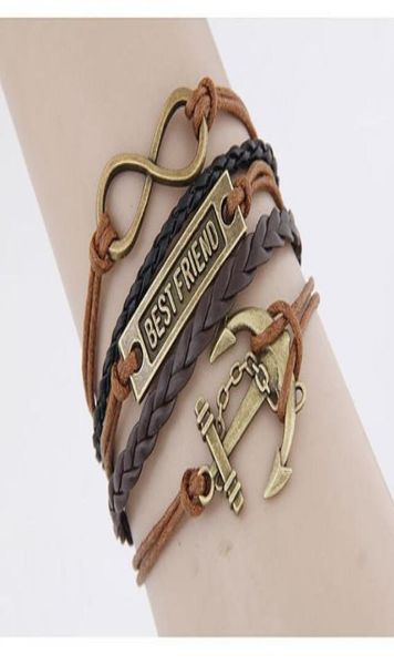 exaggerated punk temperament straps retro fashion anchor infinite friend braided bracelet hand woven bracelet whole f7801046, Golden;silver
exaggerated punk temperament straps retro fashion anchor infinite friend braided bracelet hand woven bracelet whole f7801046, Golden;silver