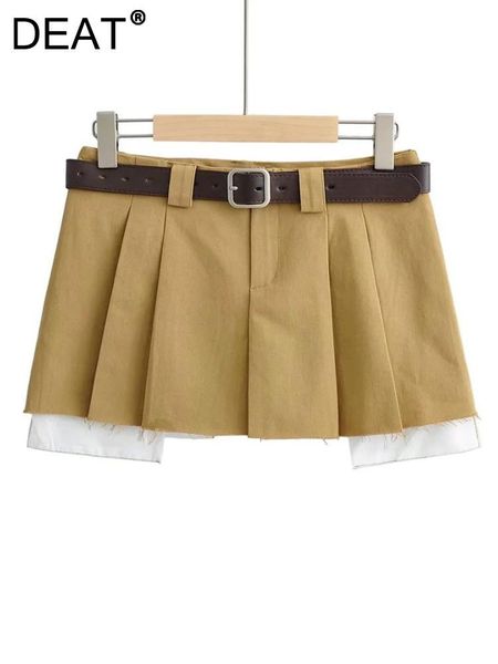 dresses deat 2023 new spring fashion women low waist with belt clothes two pieces pleated mini skirt female short wy57604l, Black;gray
dresses deat 2023 new spring fashion women low waist with belt clothes two pieces pleated mini skirt female short wy57604l, Black;gray