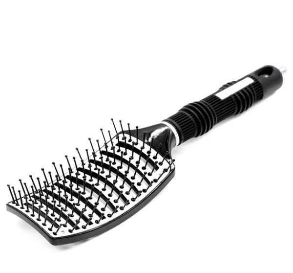heat resistant aluminum sheet nylon pins vented hair extension brush antislide rubber handle curved detangling comb for wig2458711, Silver
heat resistant aluminum sheet nylon pins vented hair extension brush antislide rubber handle curved detangling comb for wig2458711, Silver