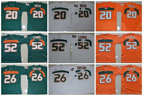 american college football wear vintage miami hurricanes college football jerseys green 26 sean taylor 52 ray lewis r.lewis 20 ed reed univer, Black
american college football wear vintage miami hurricanes college football jerseys green 26 sean taylor 52 ray lewis r.lewis 20 ed reed univer, Black