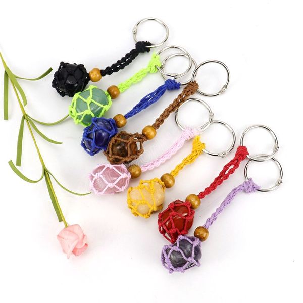 colorful natural crystal stone handmade woven net bag key chains for women girls stainless steel car bag keychain accessories, Silver
colorful natural crystal stone handmade woven net bag key chains for women girls stainless steel car bag keychain accessories, Silver