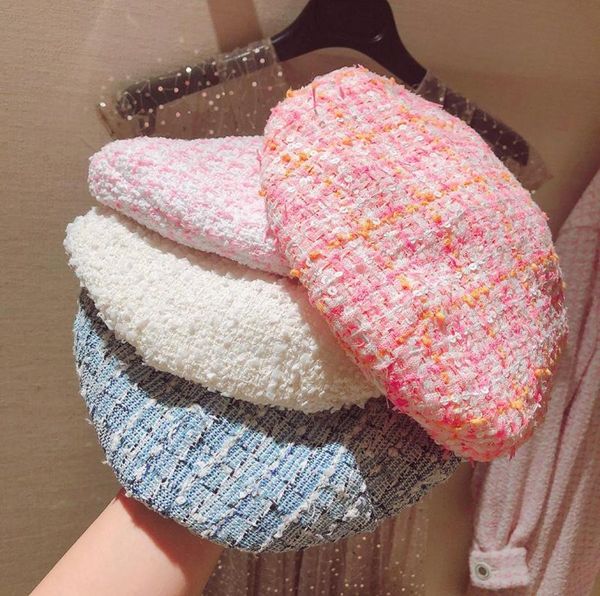 5 color 2020 fashion new women039s elegant plaid tweed beret female hat spring autumn all match hats pink blue white y4117344, Blue;gray
5 color 2020 fashion new women039s elegant plaid tweed beret female hat spring autumn all match hats pink blue white y4117344, Blue;gray