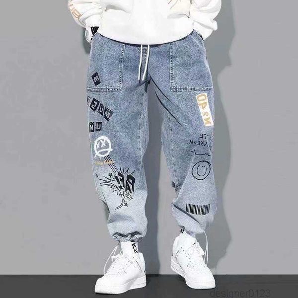 2023 fashion men's cargo pants casual elastic hip hop jeans trend streetwear jogging waist clothing trousers, Black
2023 fashion men's cargo pants casual elastic hip hop jeans trend streetwear jogging waist clothing trousers, Black