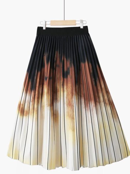 dresses surmiitro midi long pleated skirt women 2023 summer korean fashion grandient print aesthetic high waist a line skirt female, Black;gray
dresses surmiitro midi long pleated skirt women 2023 summer korean fashion grandient print aesthetic high waist a line skirt female, Black;gray
