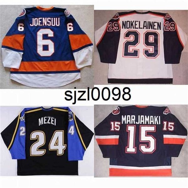 sj98 bridgeport sound mens 29 petteri nokelainen 6 jesse joensuu 24 branislav mezei 6 joel bouchard 15 masi marjamaki hockey jerseys, Black
sj98 bridgeport sound mens 29 petteri nokelainen 6 jesse joensuu 24 branislav mezei 6 joel bouchard 15 masi marjamaki hockey jerseys, Black
