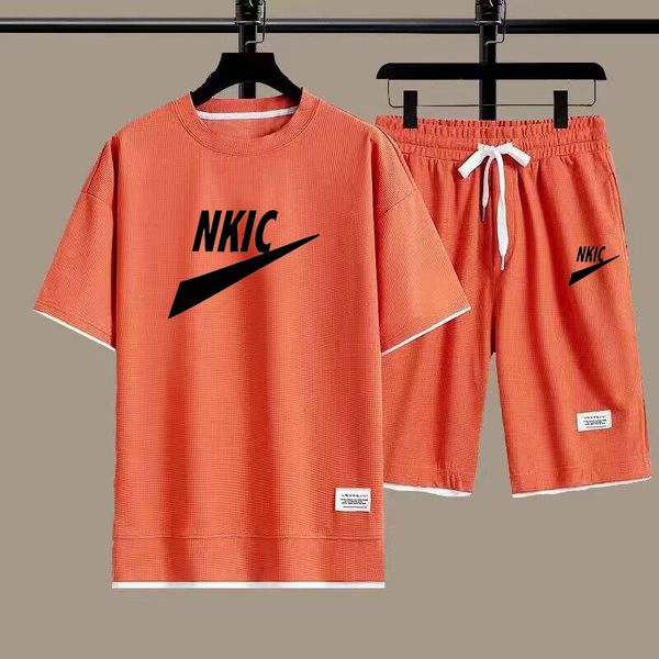 summer fashion two piece sports brand orange t-shirt shorts suit casual men's set printed sportswear quick drying t-shirt men sets, Gray
summer fashion two piece sports brand orange t-shirt shorts suit casual men's set printed sportswear quick drying t-shirt men sets, Gray