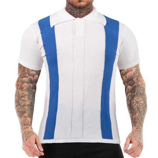 j h men's summer white blue two tone knitted shirt tshirt casual stitching polo shirts men muscle shirts iy, White;black
j h men's summer white blue two tone knitted shirt tshirt casual stitching polo shirts men muscle shirts iy, White;black