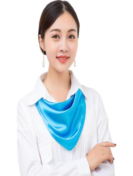 women square scarf 6060cm multi pure color four season satin silk scarves office lady headbands bandana4041698, Blue;gray
women square scarf 6060cm multi pure color four season satin silk scarves office lady headbands bandana4041698, Blue;gray