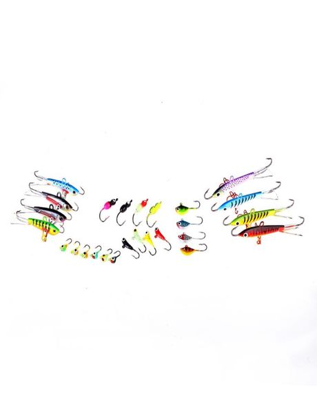 26pcsbox 6 models winter ice fishing baits artificial metal bait ice jig mini lead lures fishing jigging hard lure set9496173
26pcsbox 6 models winter ice fishing baits artificial metal bait ice jig mini lead lures fishing jigging hard lure set9496173