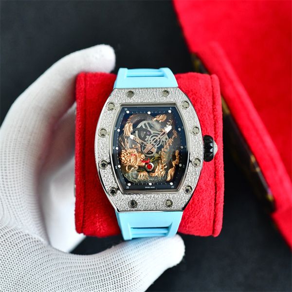 57-03 luxury classic watch for men designer diamond watch mens watches manual mechanical movement steel case rubber strap wristwatches montr, Slivery;brown
57-03 luxury classic watch for men designer diamond watch mens watches manual mechanical movement steel case rubber strap wristwatches montr, Slivery;brown