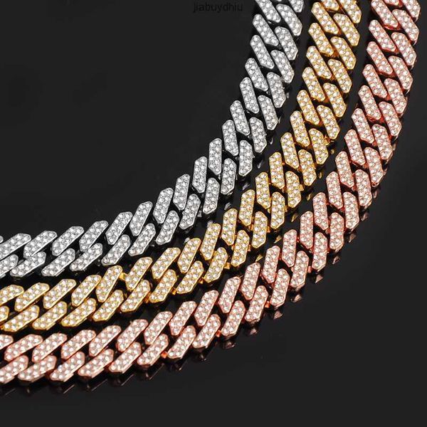 12mm diamond cuban link choker in white gold rose women hip hop jewelry prong necklace bracelet, Silver
12mm diamond cuban link choker in white gold rose women hip hop jewelry prong necklace bracelet, Silver