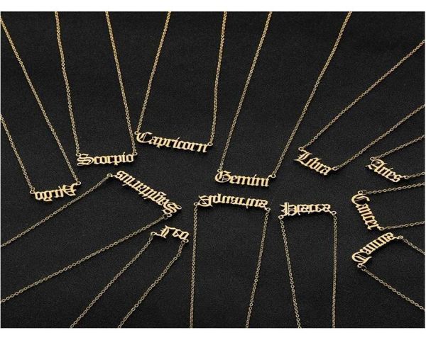 stainless s personalized constellation letter custom zodiac steel old english necklace birthday jewelryjjtg2990251, Silver
stainless s personalized constellation letter custom zodiac steel old english necklace birthday jewelryjjtg2990251, Silver