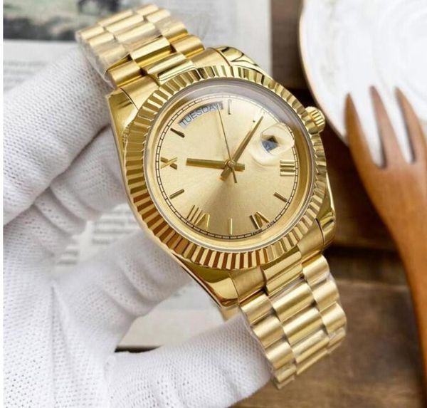 watch men automatic mechanical 41mm full stainless steel folding casp day-date watchs gold green olive dial sapphire luminous man watches 39, Slivery;brown
watch men automatic mechanical 41mm full stainless steel folding casp day-date watchs gold green olive dial sapphire luminous man watches 39, Slivery;brown