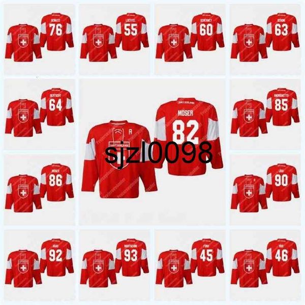 sj98 switzerland 2019 iihf world championship jersey 46 noah rod 92 gaetan haas 60 tristan scherwey 76 joel genazzi 93 lino martschini, Black
sj98 switzerland 2019 iihf world championship jersey 46 noah rod 92 gaetan haas 60 tristan scherwey 76 joel genazzi 93 lino martschini, Black