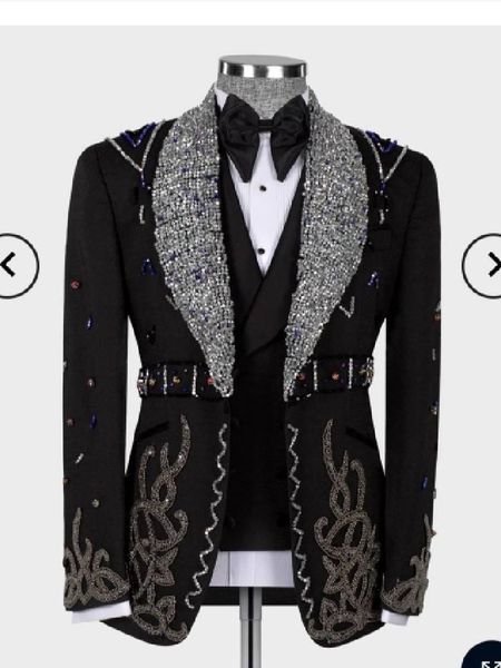 blazers sparkly men's suits tailormade 3 pieces blazer vest pants one button sequins satin peaked lapel business wedding groom tailored, White;black
blazers sparkly men's suits tailormade 3 pieces blazer vest pants one button sequins satin peaked lapel business wedding groom tailored, White;black