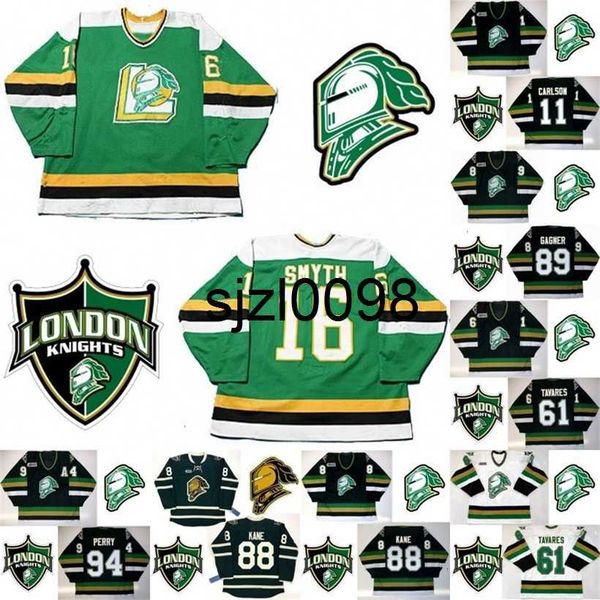 sj98 london knights 8 jason glover 11 john carlson 94 corey perry 89 sam gagner 41 jason allison 16 brad smyth 20 louie debrusk hockey jerse, Black
sj98 london knights 8 jason glover 11 john carlson 94 corey perry 89 sam gagner 41 jason allison 16 brad smyth 20 louie debrusk hockey jerse, Black