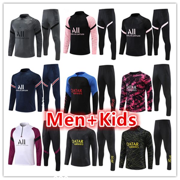 21 22 23 tuta psgs men kids football tracksuit jersey kit 2023 messis mbappe mens training suit soccer tracksuits jacket jogging survetement, Black
21 22 23 tuta psgs men kids football tracksuit jersey kit 2023 messis mbappe mens training suit soccer tracksuits jacket jogging survetement, Black