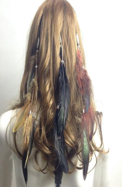 fashion women girl039s clip on in feather hair extension for party brand new hairpieces accessories with clips1003288
fashion women girl039s clip on in feather hair extension for party brand new hairpieces accessories with clips1003288