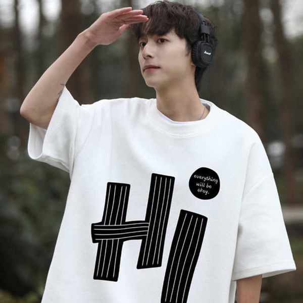 perth letter printing short sleeve t-shirt loose plus size waffle summer bottom shirt for men, White;black
perth letter printing short sleeve t-shirt loose plus size waffle summer bottom shirt for men, White;black