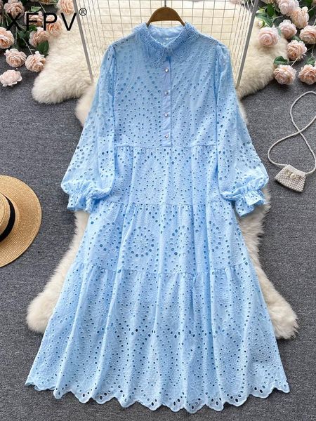 dresses xfpv women's hollowed out lapel long sleeve loose temperament ashaped dress ladies sweet korea chic tide summer 2023 sm2947, Black;gray
dresses xfpv women's hollowed out lapel long sleeve loose temperament ashaped dress ladies sweet korea chic tide summer 2023 sm2947, Black;gray