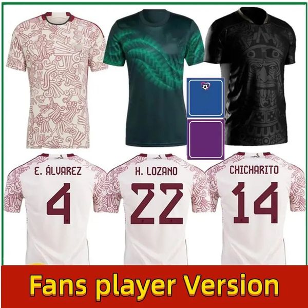 2022 mexico soccer jerseys fans player version home away 22 23 a.vega raul chicharito lozano dos santos man football shirts kids kit men wom, Black;yellow
2022 mexico soccer jerseys fans player version home away 22 23 a.vega raul chicharito lozano dos santos man football shirts kids kit men wom, Black;yellow