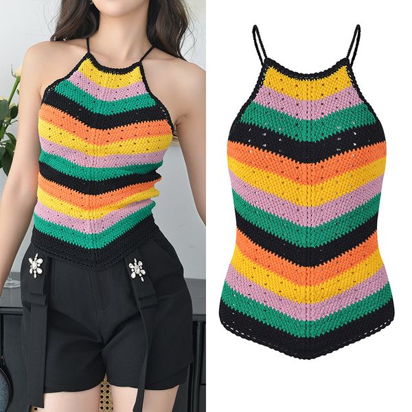 601 l 2023 summer sweaters women's pullover sweater striped crew neck sleeveless brand same style women's yl, White;black
601 l 2023 summer sweaters women's pullover sweater striped crew neck sleeveless brand same style women's yl, White;black