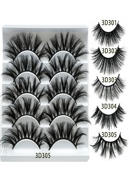 5 pairs 3d mink lashes bulk faux thick natural eyelashes makeup handmade full strip false eyelashes8731345
5 pairs 3d mink lashes bulk faux thick natural eyelashes makeup handmade full strip false eyelashes8731345