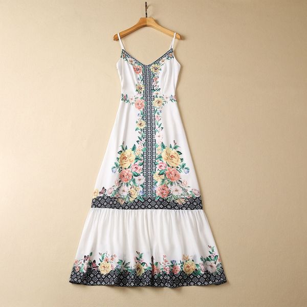 european and american women's clothes 2023 summer new sling sleeveless studded beaded v-neck fashion flower print dress, Black;gray
european and american women's clothes 2023 summer new sling sleeveless studded beaded v-neck fashion flower print dress, Black;gray