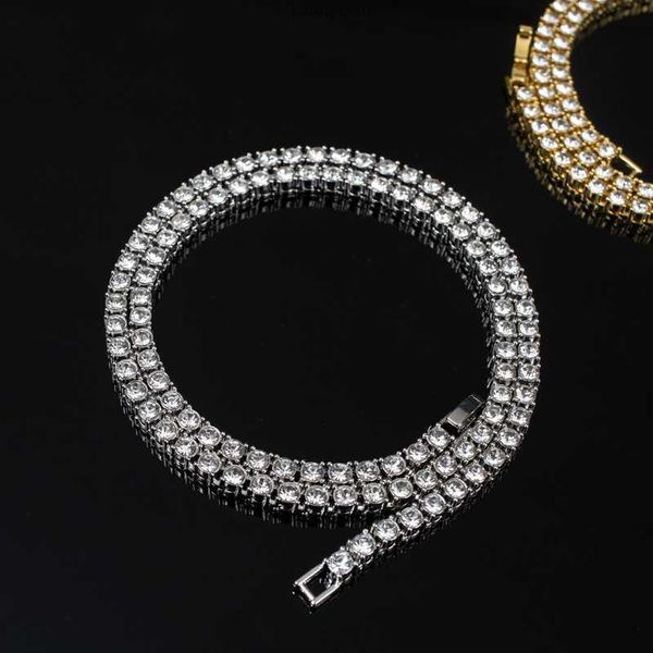 2023 charm tennis chain men 4mm bling full round diamond necklace for women, Silver
2023 charm tennis chain men 4mm bling full round diamond necklace for women, Silver