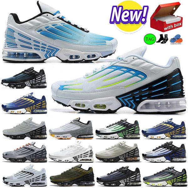 with box tn 3 tn plus 3 running shoes tn3 tennis designer sports sneakers big size us 12 mens womens obsidian all black white blue wolf grey
with box tn 3 tn plus 3 running shoes tn3 tennis designer sports sneakers big size us 12 mens womens obsidian all black white blue wolf grey