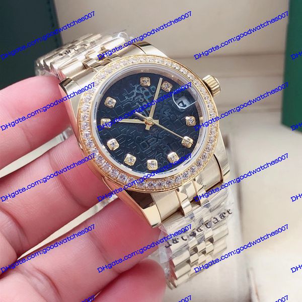 4 model watch 31mm women's watch 116243 278383 black patterned dial sapphire glass diamond inlaid automatic mechanical gold stainless s, Slivery;brown
4 model watch 31mm women's watch 116243 278383 black patterned dial sapphire glass diamond inlaid automatic mechanical gold stainless s, Slivery;brown