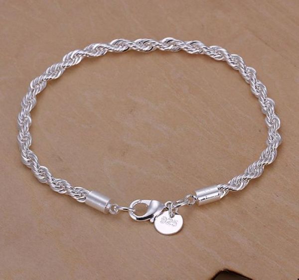 new 925 silver plated bracelet fine for women girls fashion designer 4mm chain bracelet quality whole3261150, Black
new 925 silver plated bracelet fine for women girls fashion designer 4mm chain bracelet quality whole3261150, Black