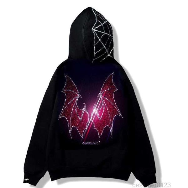 y2k rhinestone cobweb zip up oversized sweatshirt 2022 autumn goth hoodie men women grunge hooded jacket streetwear y2k clothing, Black
y2k rhinestone cobweb zip up oversized sweatshirt 2022 autumn goth hoodie men women grunge hooded jacket streetwear y2k clothing, Black