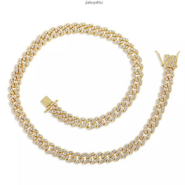 hip hop shining 9mm full iced out cuban chains double rows diamond colorful necklace, Silver
hip hop shining 9mm full iced out cuban chains double rows diamond colorful necklace, Silver