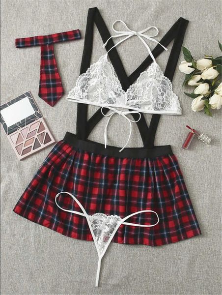 set student uniform women roleplay skirts cosplay naughty schoolgirl lingerie plus size erotic costume bra g-string j230603, Red;black
set student uniform women roleplay skirts cosplay naughty schoolgirl lingerie plus size erotic costume bra g-string j230603, Red;black
