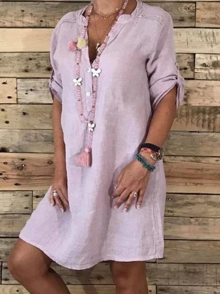 dresses women summer retro cotton linen dress solid stand collar roll up sleeve oversized loose thin midi dresses vestido de mujer, Black;gray
dresses women summer retro cotton linen dress solid stand collar roll up sleeve oversized loose thin midi dresses vestido de mujer, Black;gray