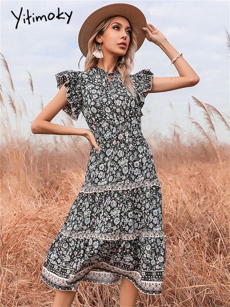 dresses yitimoky printing dresses for women folds summer 2022 flare sleeve elastic waist dress vintage korean fashion elegant clothing, Black;gray
dresses yitimoky printing dresses for women folds summer 2022 flare sleeve elastic waist dress vintage korean fashion elegant clothing, Black;gray