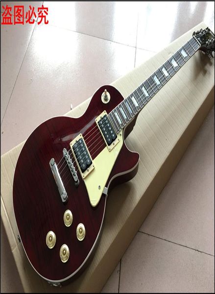 new standard lp custom shop wine red electric guitar tiger flame standard solid mahogany body real po shows6332110
new standard lp custom shop wine red electric guitar tiger flame standard solid mahogany body real po shows6332110