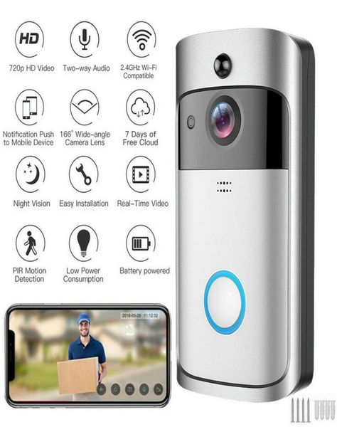 smart doorbell bell ring camera phone call intercom system apartment door video eye wifi7150011
smart doorbell bell ring camera phone call intercom system apartment door video eye wifi7150011